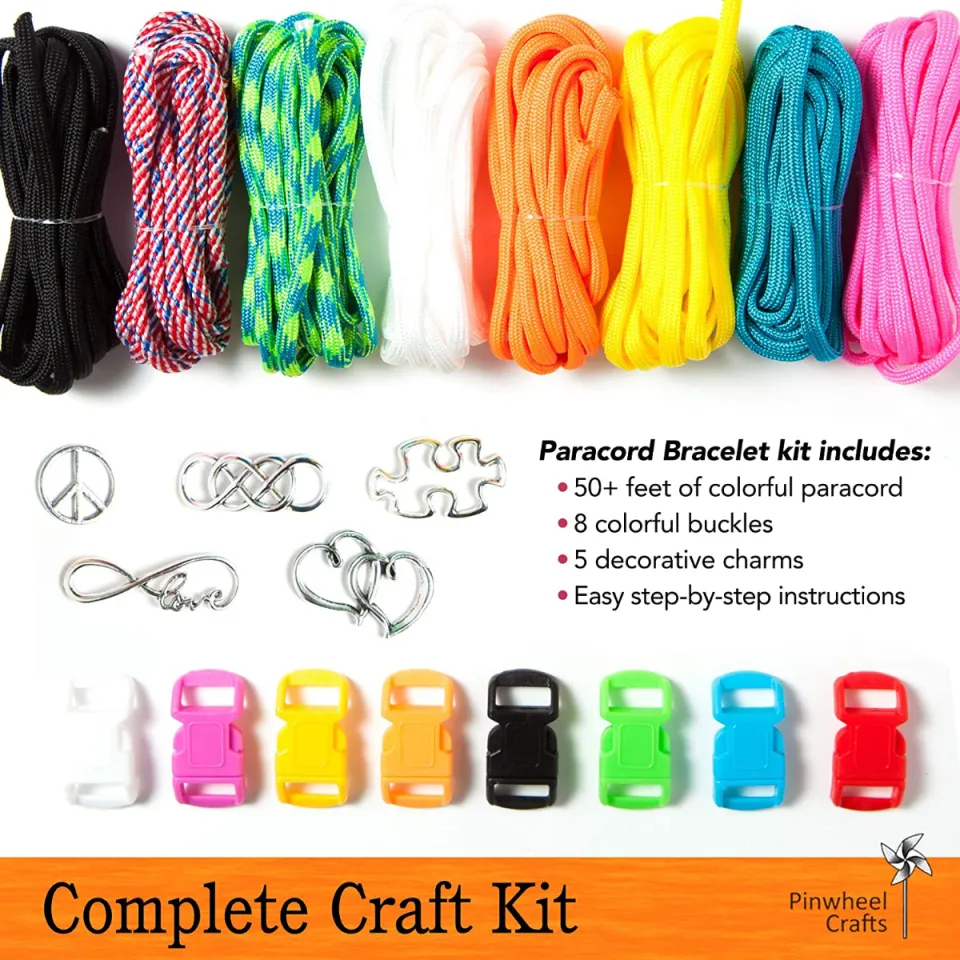 Pinwheel Crafts Paracord Bracelet Kit - Kids Bracelet Making Kit