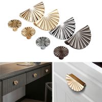 Drawer Handle European-style Round/semi-circle Single-Hole Zinc Alloy Handle Household Drawer Decorative Fan-shaped Handle Knobs Door Hardware Locks