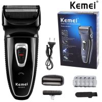 KEMEI 2 Heads Electric Shaver Rechargeable Reciprocating Electronic Shaving Machine Rotary Hair Trimmer Face Care Razor KM-8013