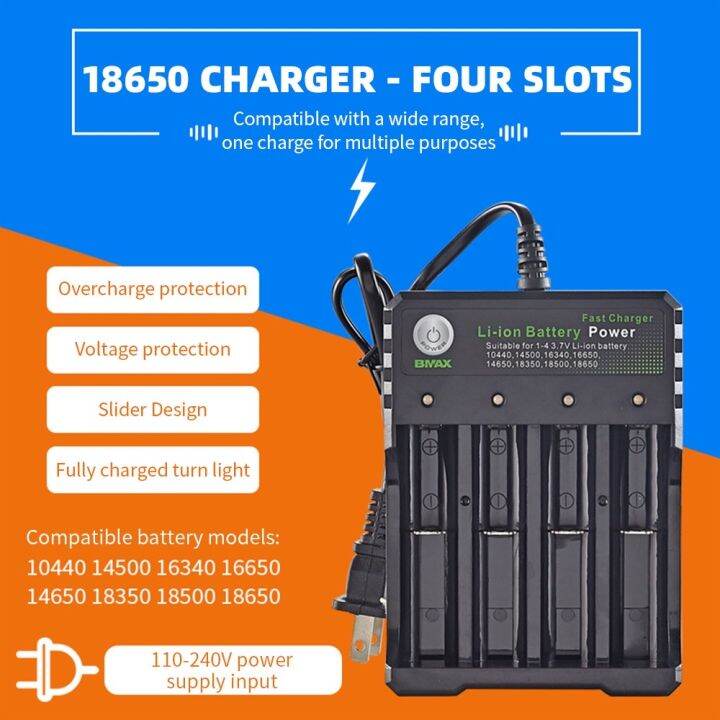 124 Slot 18650 37v Charger Li Ion Battery Charging Portable Universal Charger Battery Charger 7748