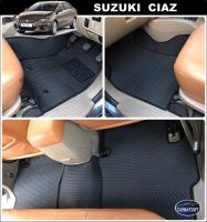 พรมปูพื้นรถยนต์SUZUKI CIAZ ลายสนุ๊กสีดำ+แผ่นกันสึก เต็มคัน