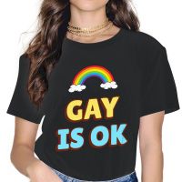 ข้อเสนอพิเศษ ผู้หญิงเกย์ Ok T เสื้อ Pride LGBT Gay Love เสื้อผ้าสนุกแขนสั้น O Tees คอพิมพ์เสื้อยืดS-5XL