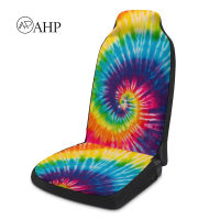 Ready Stock Car Single Seat Cover Colorful Swirl Printing Front Row Driver Seat Cover Interior Accessories