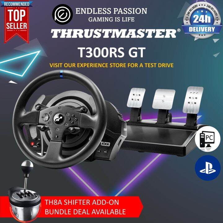 Thrustmaster T300 Rs Gt Gran Turismo Edition Racing Wheel Ps5ps4pc Lazada Singapore 