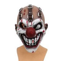 Halloween Creepy Mask Horror Fancy Dress Party Latex Scary Clown Mask One-Eyed Joker Mask Cosplay Killer Headgear