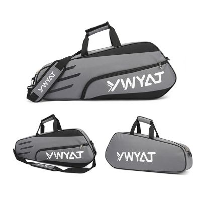 YWYAT Badminton Bag Thickened Nylon Material Handbag Shoulder Multifunctional Badminton Sports Bags for 3 Rackets
