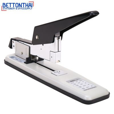 Deli 0390 Heavy Duty Stapler เครื่องเย็บกระดาษ รุ่นประหยัดแรง เย็บได้ 80 หน้า ยี่ห้อ Deli เครื่องเย็บ ที่เย็บกระดาษ แม็ก บริการเก็บเงินปลายทาง