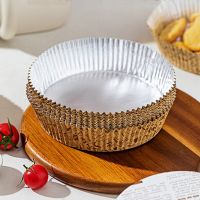 20PCS Air Fryer Disposable Paper Liner Oil Foil Tin Steamer Mats Non-stick Food Tray Container Oven Airfryer Baking Accessories Baking Trays  Pans