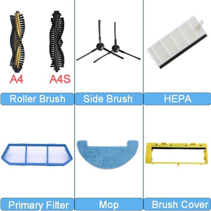 main-side-brush-primary-dust-filter-efficient-hepa-mops-for-ilife-a4-a4s-a40-x432-polaris-pvcr-0826-robot-vacuum-cleaner-parts-hot-sell-ella-buckle