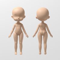 【YF】 Lemo Doll Lemon Cute Puji Naked Baby Rubber 8 Points Body Bjd 22cm Dolls