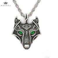 【CC】▧ Corinada Woogge New 1Pcs Norse MenVikingPendantWolf NecklaceOriginal AnimalJewelry WolfHead HangeForMen Pendant Dropshipping