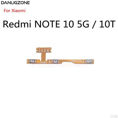 ปุ่มเปิดปิดสวิตช์ปุ่มปรับระดับเสียงปิดเสียงเปิด / ปิดสายดิ้นสําหรับ Xiaomi Redmi NOTE 10 10T 5G