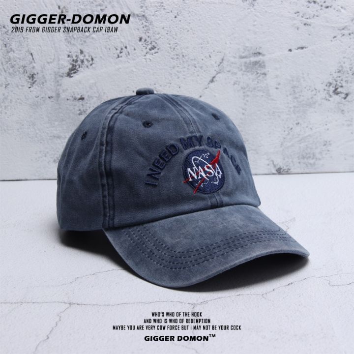 2023-new-fashion-american-tide-brand-all-match-washed-old-soft-top-cap-for-men-and-women-nasa-street-retro-basebal-contact-the-seller-for-personalized-customization-of-the-logo