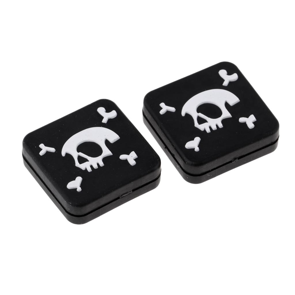 2Pcs Skull Silicone Square Tennis Racquet Shock Absorber Vibration Dampeners Set 