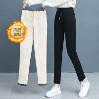 New♣✑№ ผู้หญิงกำมะหยี่แกะบวกกำมะหยี่กางเกงกีฬาลำลอง 23 ใหม่ทุกการแข่งขันกีฬากางเกงลำลองผู้หญิง
