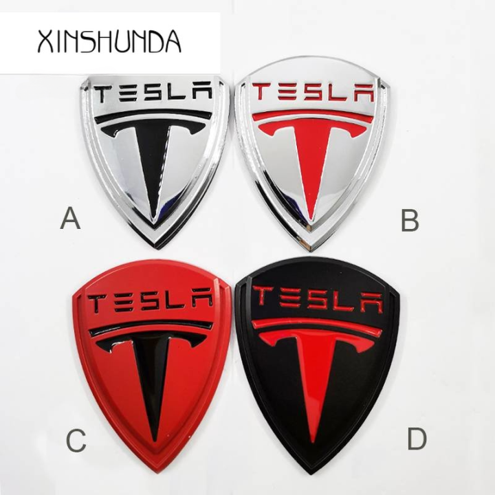 XSD 1 x Kim Loại Mới Tesla logo xe ô tô trang trí phía sau phía ...