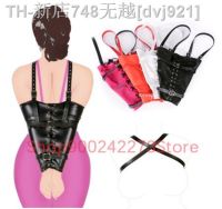 【CW】ஐ  BDSM Bondage Arm Binder With Shoulder StrapsBehind Back Straight JacketLeather Armbinder Slave Bind Lockable Handcuffs Sex