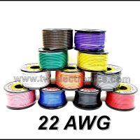 สายไฟเดินวงจร เบอร์ 22 AWG(ระบุสีต่อม้วน)ใช้สำหรับต่อเดินไฟกับวงจรอิเล็กทรอนิกส์