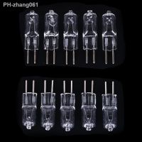 5pcs Halogen Lamp Beads G5.3 220V 35W 50W Halogen Bulbs Crystal Light Machine Work Lamp Yellow Light Color Clear Bulbs Whosesale