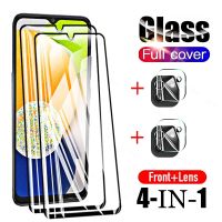 Full Cover Tempered Glass on For Samsung Galaxy A03 A03s A02 A12 A22 A32 A42 A52 A72 A52s Lens Protective Film Screen Protectors