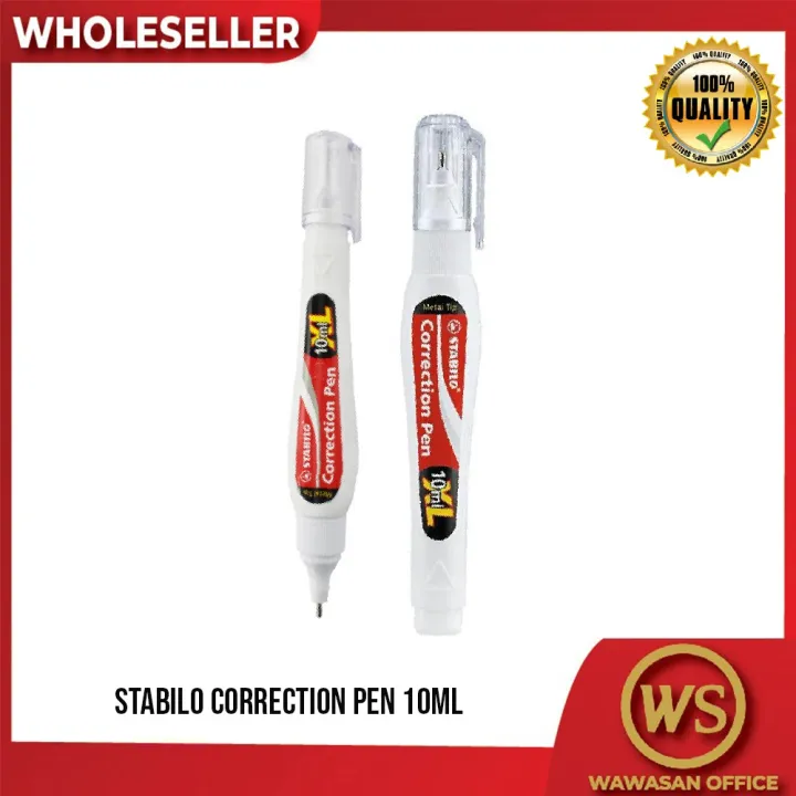 Stabilo Correction Pen Fluid Liquid Paper Pen 888PM (10ml / pc) Lazada