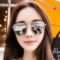 Cat Eye Metal Frame Colored UV400 Protection Sunglasses DF Flip Up Sun