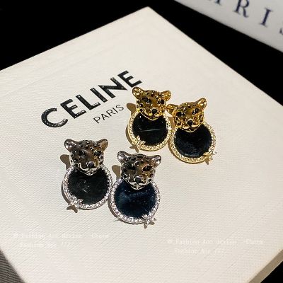 [COD] Needle Leopard Earrings Korean Minority Fashion Temperament Design Personality Wholesale