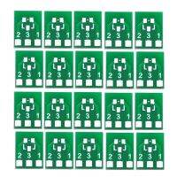 20Pcs SOT23 SOT23 3 Turn SIP3 Double Side SMD Turn DIP SIP3 Adapter Converter Plate SOT SIP IC Socket PCB Board DIY Kit