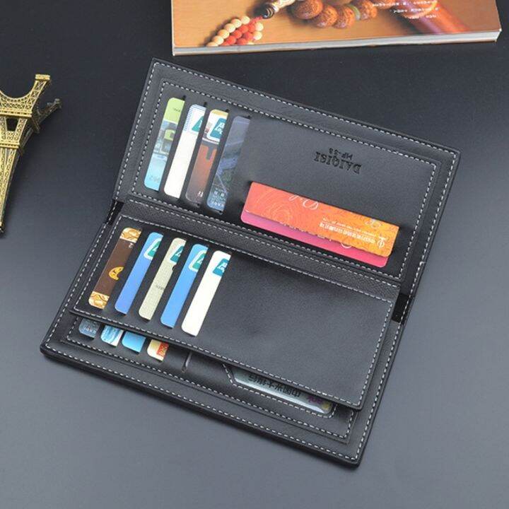 layor-wallet-layor-กระเป๋าสตางค์ผู้ชายกระเป๋าสตางค์หนัง-pu-กระเป๋าสตางค์ความจุมาก-ดรอปชิปใหม่แฟชั่นกระเป๋าใส่เงินซองใส่บัตรเหรียญแบบยาว