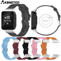 AKBNSTED Colorful Nylon Canvas Sport Strap For Garmin Forerunner 30/35 Smart Watch Replacement Wristband For Forerunner 35 Strap Shoes Accessories