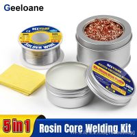 hk✜❀✱  GEELOANE Welding 100g 0.8mm Solder Wire 63-37 50g Soldering Paste Flux Soldering Iron Cleaners Soldering Cleaning Sponge