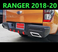 (ส่งฟรี) ครอบกันชนท้าย Ranger 2018 2019 2020 (เว้า Sensor)