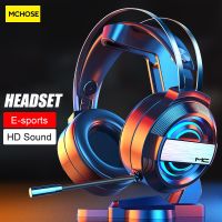 【CW】 Computer Headset E sports Headphone with Microphone PS4 Stereo Over Ear Gamer Earphones