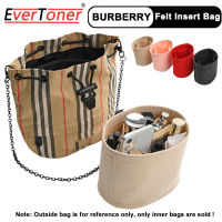 กระเป๋าเก็บของ EverToner รู้สึกผ้าจัดกระเป๋าสอดสำหรับ Burberry-Bucket กระเป๋าจัดกระเป๋าถือใส่เครื่องสำอางค์เดินทาง Tas Kosmetik แบบพกพา