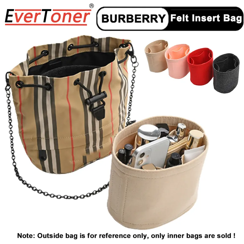 Felt Cloth Insert Bag Organizer Makeup Bucket Organizer Travel