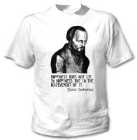 Clothing Different Colours Dostoevsky Cotton White Tshirt Summer3D Print Tee Gildan