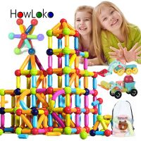 25-128Pcs Big Size Magnetic Stick Building Blocks game magnets children Set Kids Magnets for children Magnetic Toy Bricks