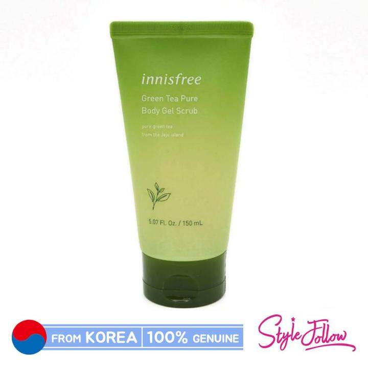 [INNISFREE] Green Tea Pure Body Gel Scrub 150ml Lazada