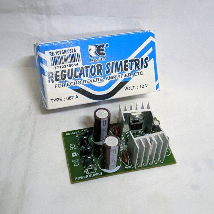 Regulator Power Supply Simetris Amplifier 12 Volt RANIC Type 087A