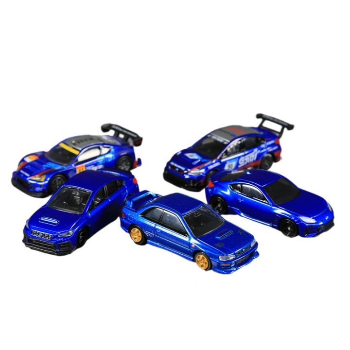 รถแบบจำลองขนาดเล็กของเล่นสำหรับเด็กทำจากรถโลหะผสมรถโมเดลรถยนต์-jdm-รถยนต์-subaru-sti-wrex-subaru-brz