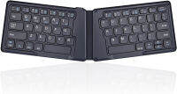 Perixx PERIBOARD-805E US, Wireless Foldable Ergonomic Bluetooth Keyboard, Ultra-Thin X Type Keys, Compatible with iOS, Android, or Windows Smartphone, Tablet, or Laptops, US English