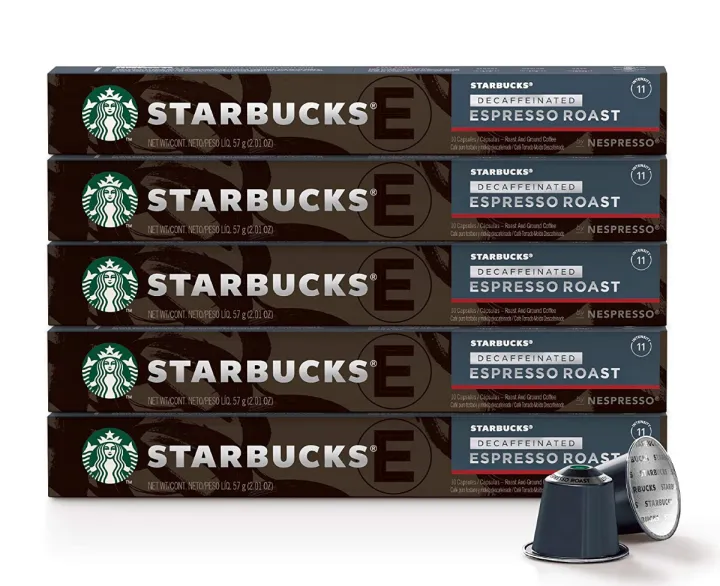 STARBUCKS DECAF ESPRESSO ROAST NESPRESSO B COFFEE COMPATIBLE COFFEE