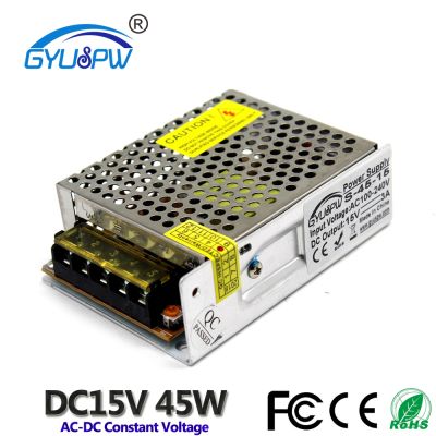 【hot】▫✚ Regulated Switching Supply 15V 45W Driver AC100-240V TO DC15v SMPS for STRIP motor