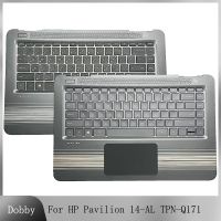 ❆ NEW Notebook Keyboard For HP Pavilion 14-AL TPN-Q171 Top Case Palmrest Upper Housing Laptop Cover 856190-001 Original C Shell