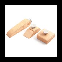 ❧☎☾ 3Pcs Wooden Sandpaper Block Set Square Bevel Wedge Hand Sanding Block Handmade Leather Edge Grinding Polishing Tool