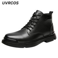 ┇▪ Thick-soled Boots Snow Boots Boots Men Autumn and Winter Men Shoes Lightweight High-top Mid-tube Men Shoes Trend 2022 New