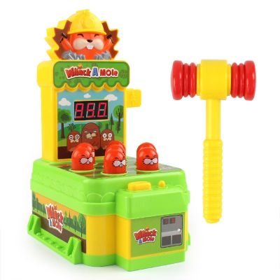 Whack A Mole Game Toy Electronic Arcade Goal Shooting Toys Interactive Early Educational Developmental Toy with Hammer