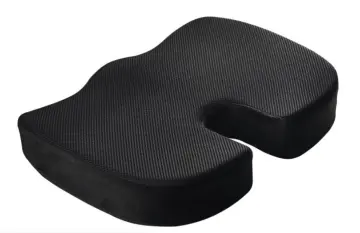 Seat Cushion Striped Office Chair Cushion Car Seat Cushion Butt Pillow  Sciatica and Back Coccyx Tailbone Pain Relief Memory Foam Non Slip Chair Pad  for Computer Desk Wheelchair Gray