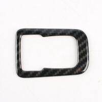 Reverse Mirror Adjustment Button Trim Decoration Sticker Cover for Ford Bronco 2021 2022 Accessories , ABS Carbon Fiber