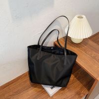 Simple Nylon Handbag Women Large Capacity Shoulder Top-handle Bag Daily Travel Fashion Shopping Totes